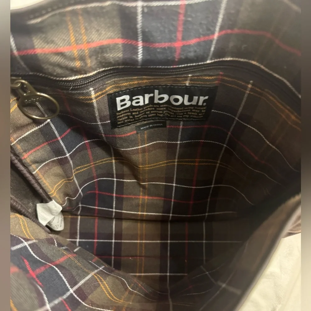 Barbour Waxed Leather Canvas Messenger/Mail Bag